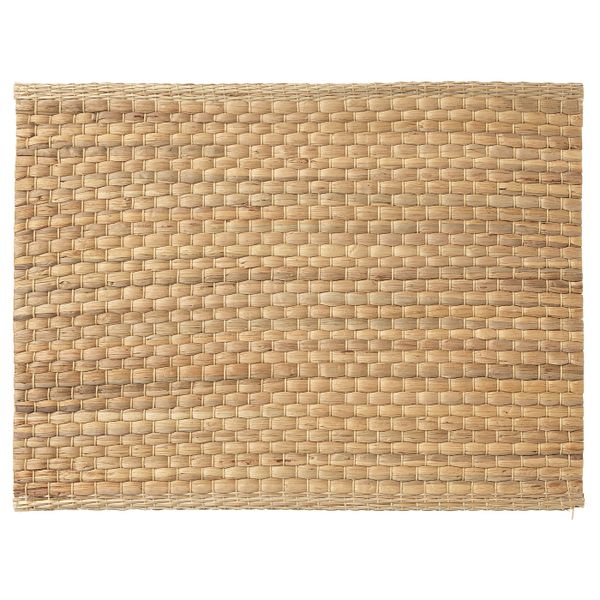 Салфетка под прибор, водный гиацинт/естественный 35x45 см IKEA UNDERLAG УНДЕРЛАГ 003.796.57 - фото 1