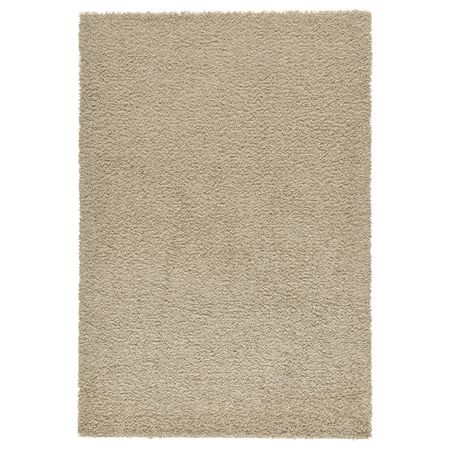 Ковер, длинный ворс, бежевый 160x230 см IKEA HAMPEN ХАМПЭН 603.707.72