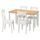 Стол и 4 стула, дубовый шпон белый, белый, 130x80 см IKEA DANDERYD ДАНДЭРЮД, INGOLF ИНГОЛЬФLF ИНГОЛЬФ 693.925.38