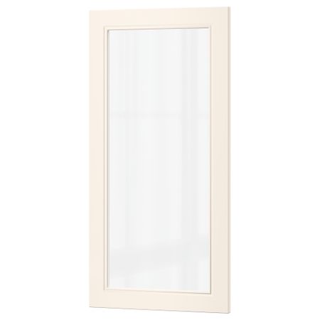 Стеклянная дверь ХИТАРП, белый с оттенком