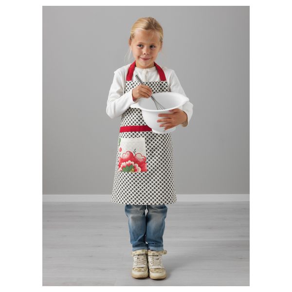 Фартук детский ИНБЬЮДАНДЕ, в горошек и цветочек (57 см) - фото 2