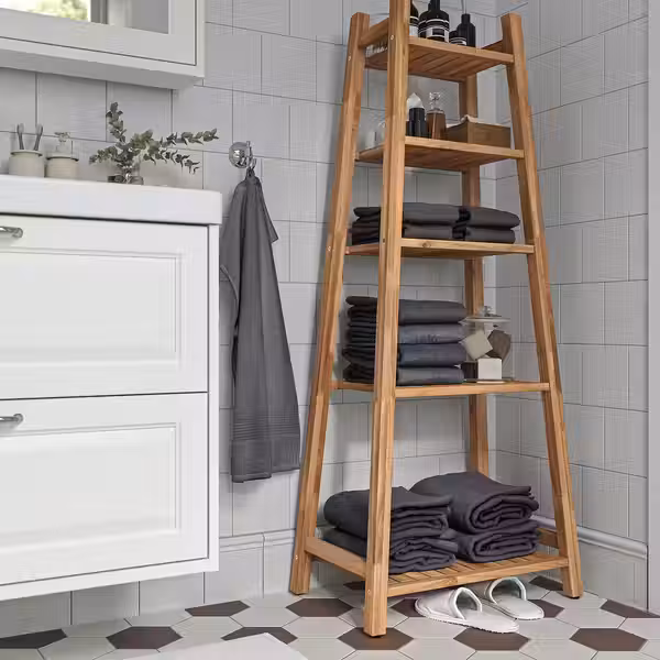 STOREDAMM Стеллаж - акация 60x141 см - схема-чертеж с размерами