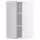METOD Навесной шкаф с полками - белый/Lerhyttan светло-серый 30x60 см