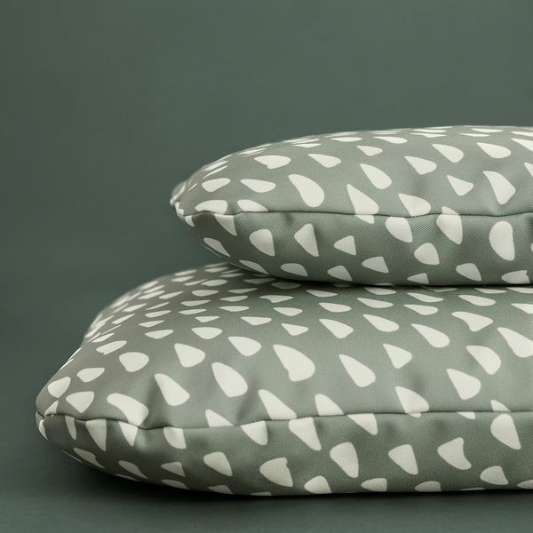 UTSÅDD УТСОДД Подушка для домашнего питомца - серо-зеленый/белый с оттенком 33x38 см - фото 2