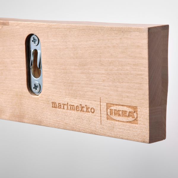 Вешалка с 5 крючками, массив березы IKEA BASTUA 805.425.17 - фото 3