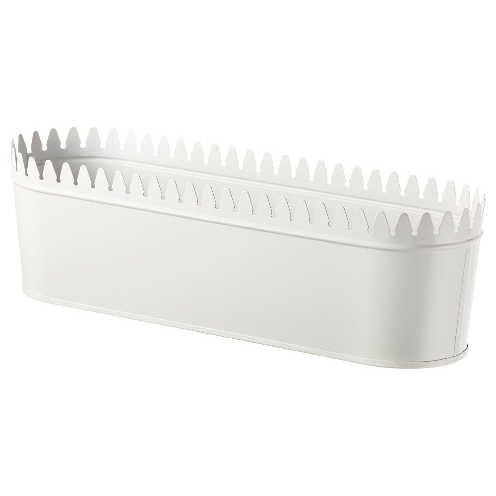 Кашпо ВИНТЕР 2018, овал белый (10.5 см) - фото 1