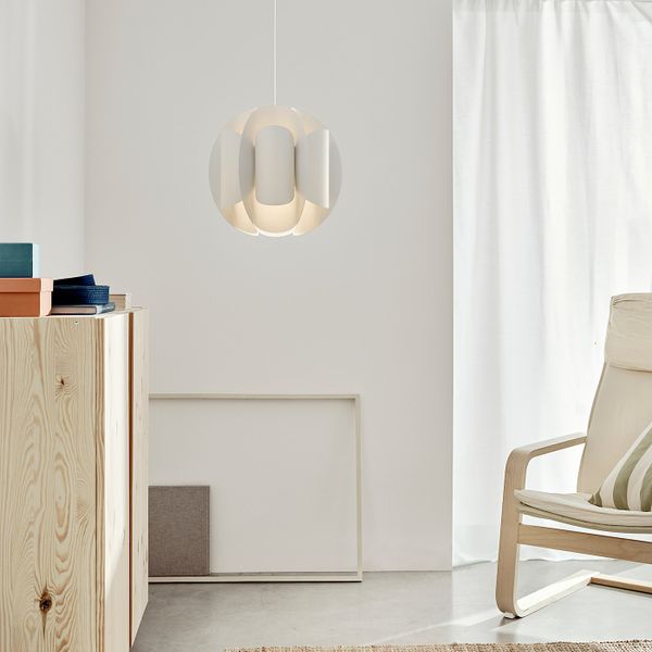 Абажур для подвесного светильника, белый 38 см IKEA TRUBBNATE ТРЮББНАТЕ 804.848.19 - фото 7