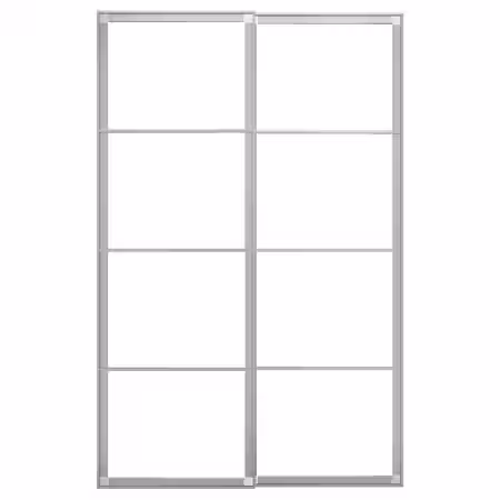 PAX Рама д/раздв дврц, с направл, 2 шт - алюминий 150x236 см