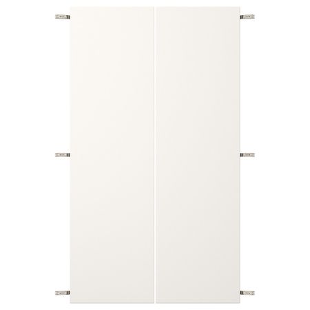 Пара дверец с петлями, белый 80x140 см IKEA VEDDINGE ВЕДДИНГЕ 192.850.79
