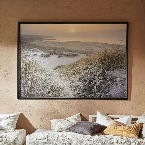 Картина с рамой, Рассвет на берегу, черный, 200x140 см IKEA BJÖRKSTA БЬЁРКСТА 094.168.77 - фото 3