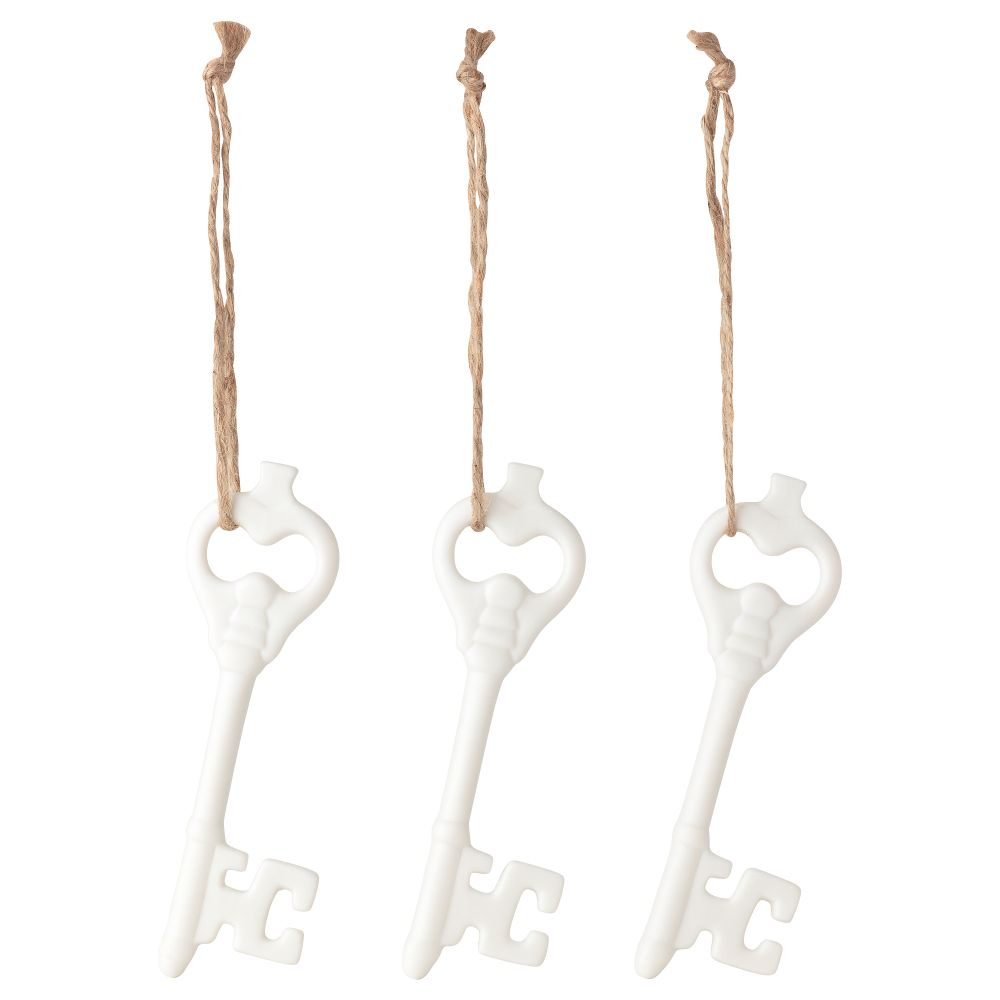 Украшение подвесное ВИНТЕР 2015, фарфор, белый - схема-чертеж с размерами