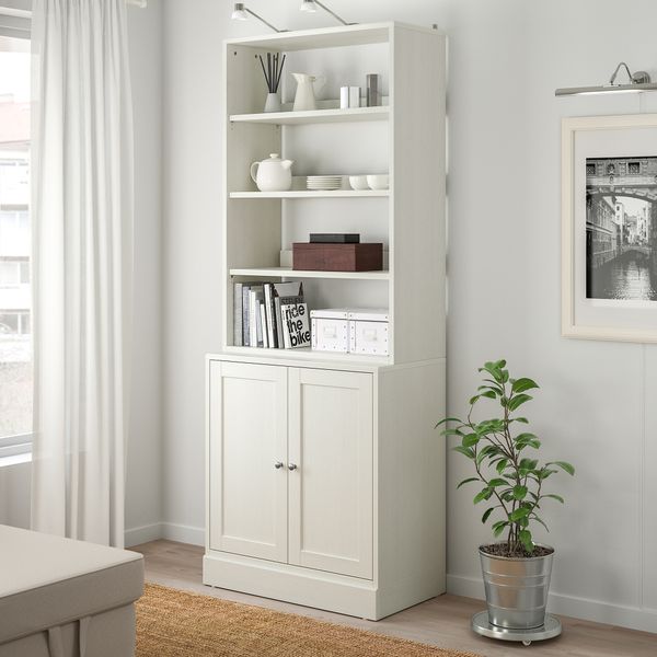 Комбинация для хранения, 81x47x212 см, белый IKEA HAVSTA ХАВСТА 492.659.99 - фото 3