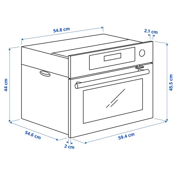 IKEA, дополнительный ракурс - схема-чертеж с размерами
