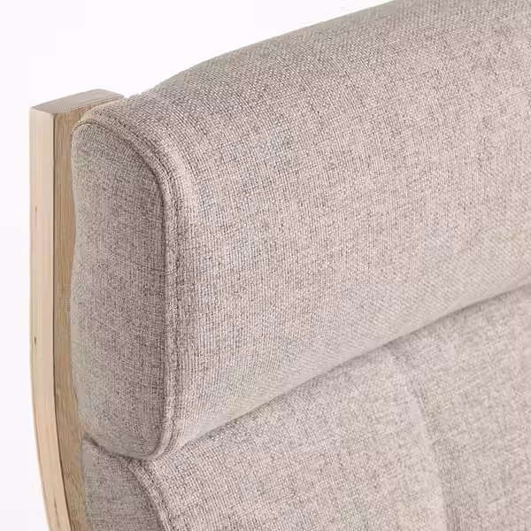 POÄNG Кресло - дубовый шпон, беленый/Gunnared бежевый - фото 4