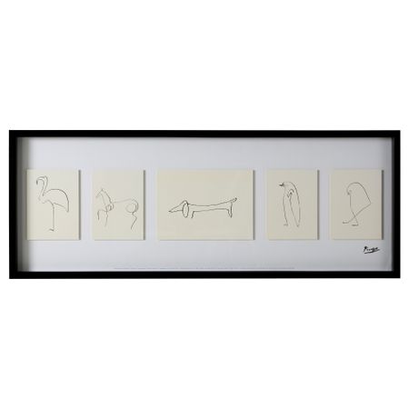 Картина ОЛУНДА, наброски (103x39 см)