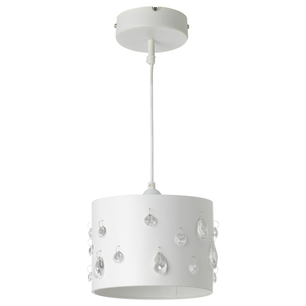 Подвесной светильник СЕДИМЕНТ, металлический белый - схема-чертеж с размерами