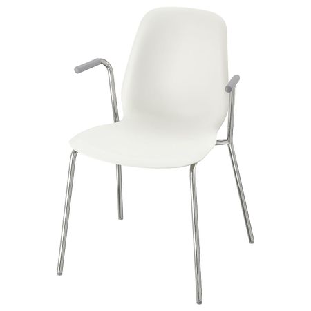 Стул, белый/Дитмар хромированный IKEA LEIFARNE ЛЕЙФ-АРНЕ 192.271.69