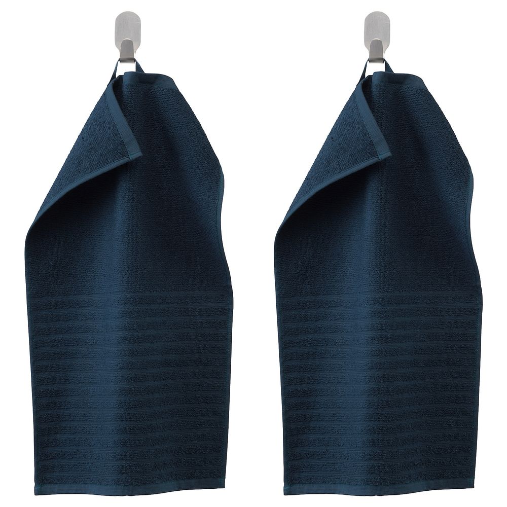 Полотенце, темно-синий 30x50 см IKEA VÅGSJÖN ВОГШЁН 003.536.00 - фото 1