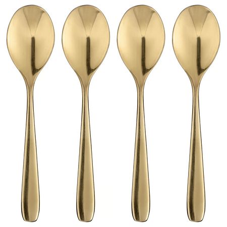 TILLAGD Кофейная ложка - желтая медь 12 см