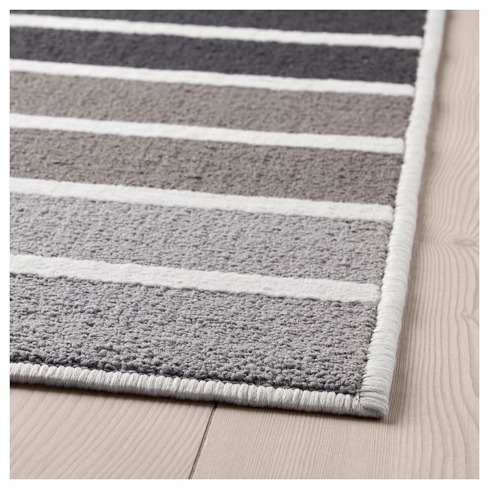 Ковер, короткий ворс ЛЮМСОС, серый, разноцветный (120x180 см) - фото 1