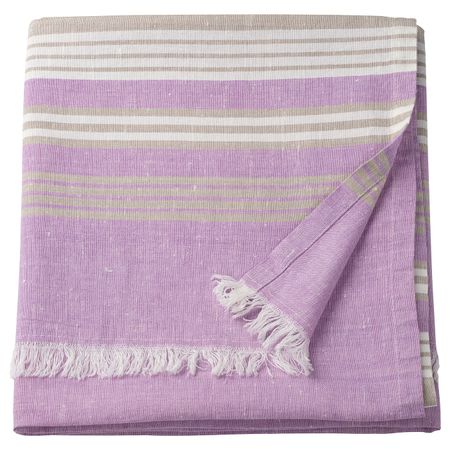 Плед, в полоску/сиреневый 130x170 см IKEA TALLAVMAL ТАЛЛАВМАЛ 404.859.48