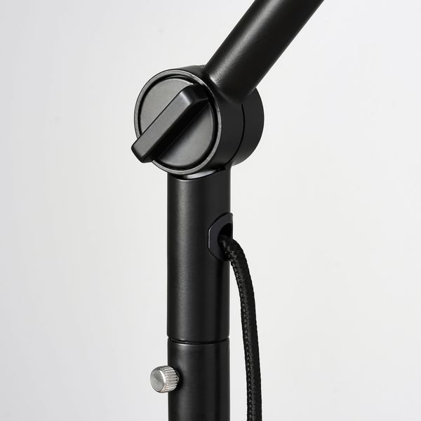 Светильник напольный для чтения, антрацит IKEA NYMÅNE НИМОНЕ 504.291.98 - схема-чертеж с размерами