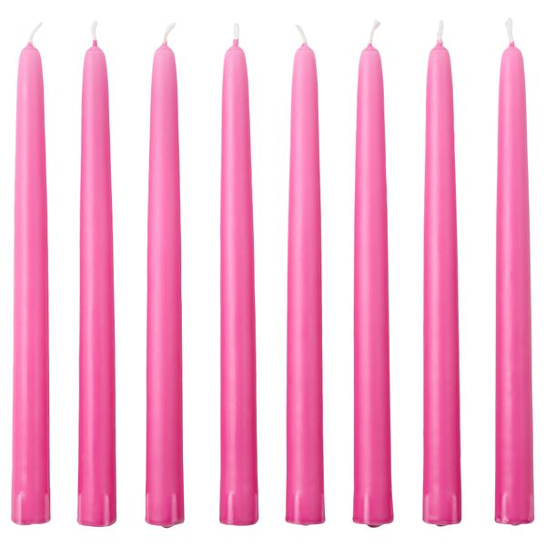 Неароматическая свеча КЛОКХЕТ, темно-розовый (25 см) - фото 1