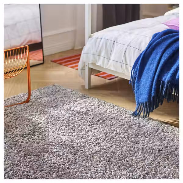 ÄRENDE ЭРЕНДЕ Ковер, длинный ворс - серый 160x230 см - фото 2