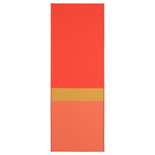 Ковер безворсовый, красный, желтый 55x150 см IKEA GRÄSTED ГРЭСТЕД 804.187.87 - фото 1