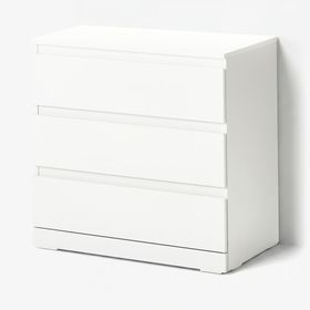 LILLBERGET Комод с 3 ящиками - белый 70x43x68 см