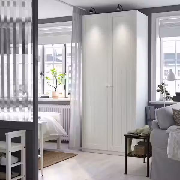 PAX / GULLABERG Гардероб, комбинация - белый/белый 100x60x236 см - фото 2