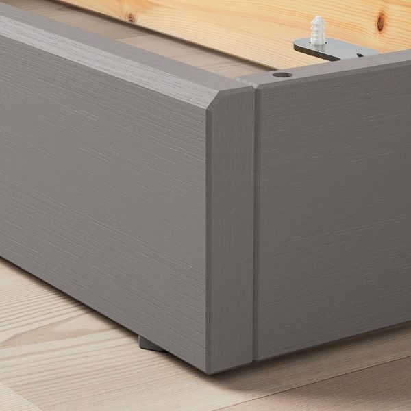 Цоколь, серый 121x37x12 см IKEA HAVSTA ХАВСТА 604.186.89 - схема-чертеж с размерами
