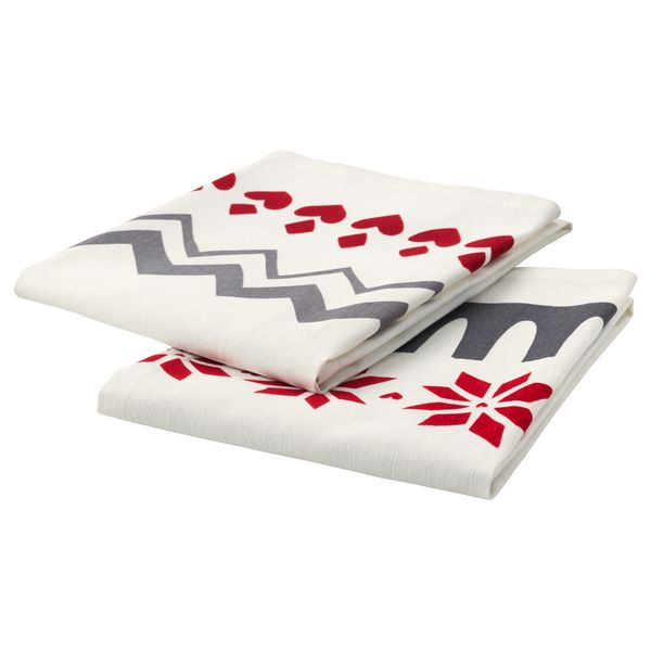 Полотенце кухонное ВИНТЕР 2017, красный, белый (50x70 см) - фото 2