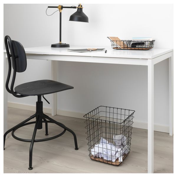 Корзина для бумаг, черный 20 л IKEA PLEJA ПЛЕЙА 204.114.68 - фото 2