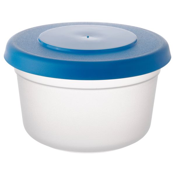 Контейнер ДИСТАНС, белый, синий (0.4 л) - схема-чертеж с размерами