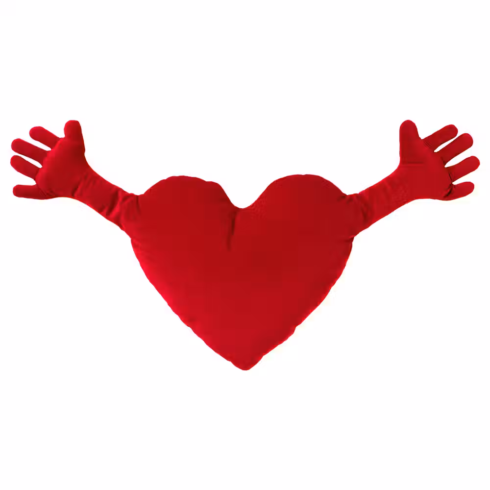 FAMNIG HJÄRTA Подушка - красный 40x101 см - фото 1