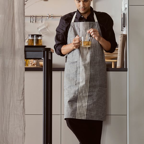 Фартук, серый, 90x92 см IKEA MARIATHERES МАРИАТЕРЕС 904.795.77 - фото 3