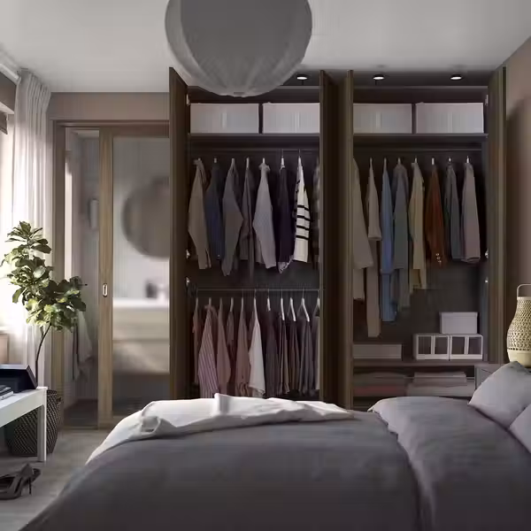 PAX / STORKLINTA СТОРКЛИНТА Гардероб, комбинация - фото 3