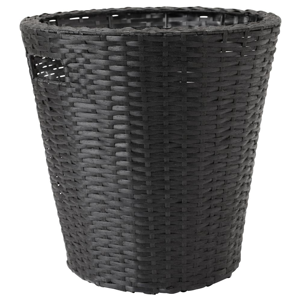 Кашпо КОКБАНЭН, д/дома/улицы, черный - схема-чертеж с размерами