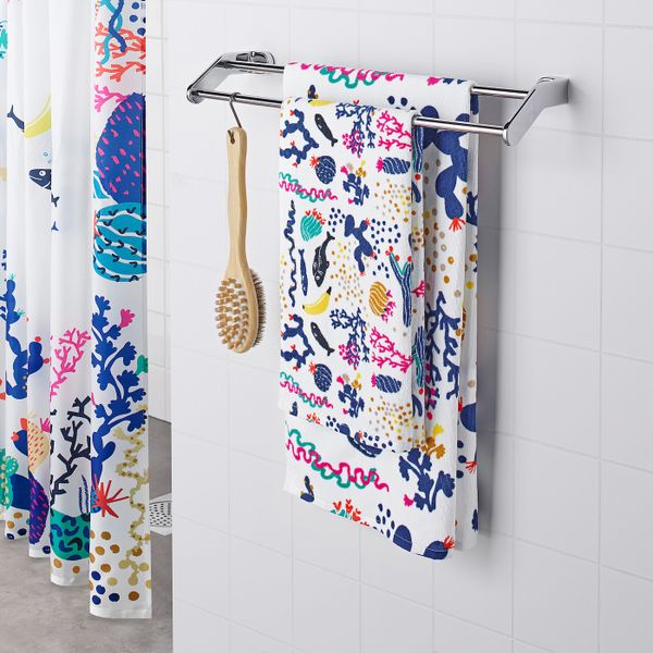 Банное полотенце, разноцветный, 70x140 см IKEA БИЛЛШЁН 103.774.22 - фото 5