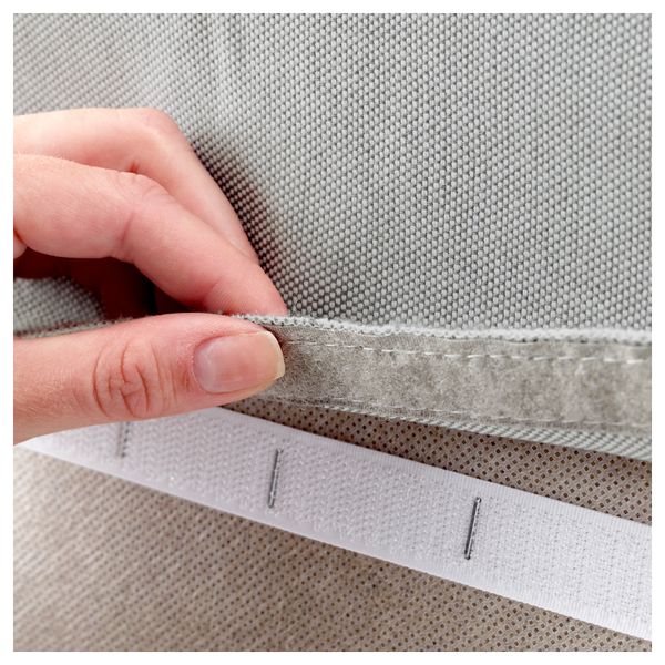 Спинка ВАЛЛЕНТУНА, Оррста светло-серый (80x100 см) - схема-чертеж с размерами