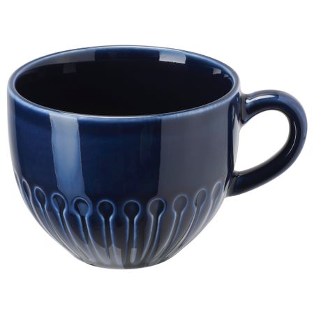 Кружка, каменная керамика синий, 36 сл IKEA STRIMMIG СТРИММИГ 504.263.88