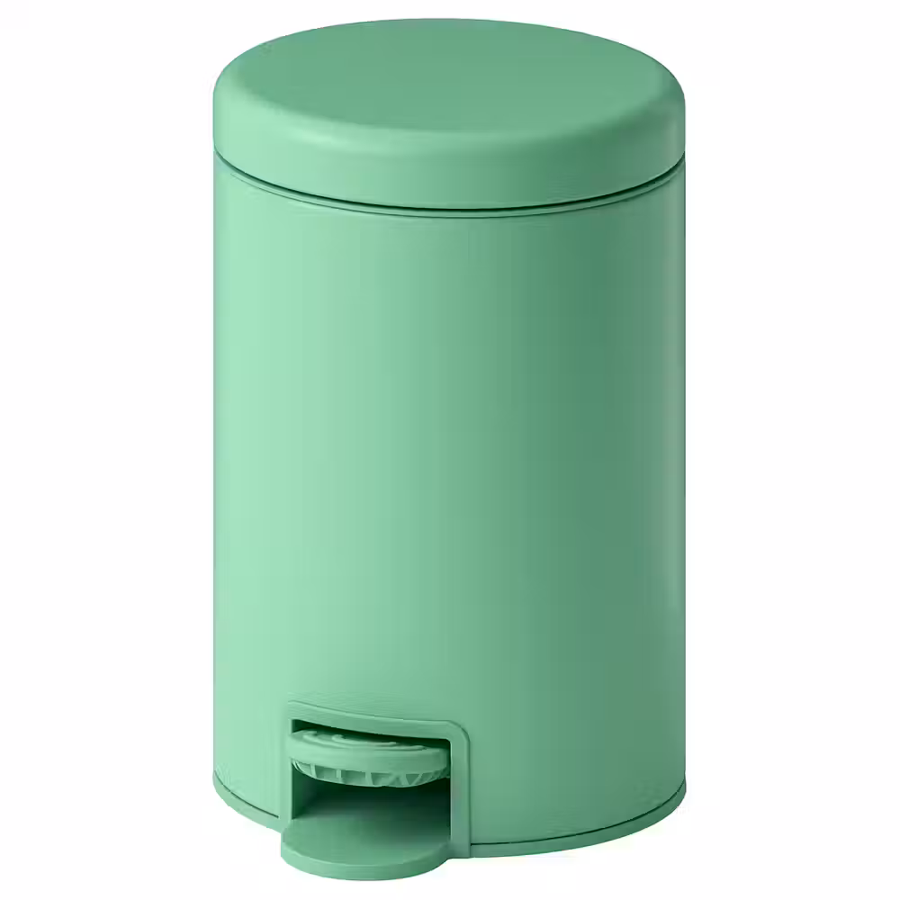 GANSJÖN Мусорное ведро - светло-зеленый 3 л - фото 1