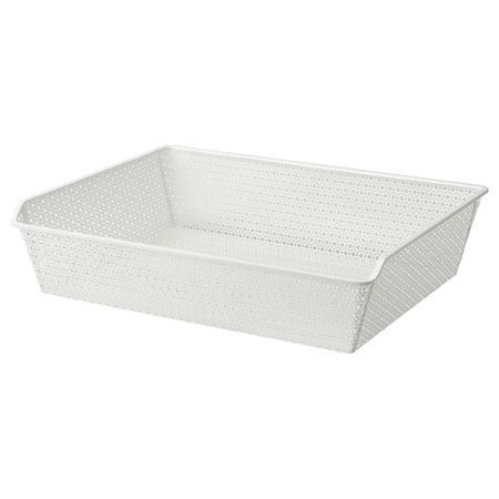 KOMPLEMENT Металлич. корзина с направляющими - белый 75x58 см