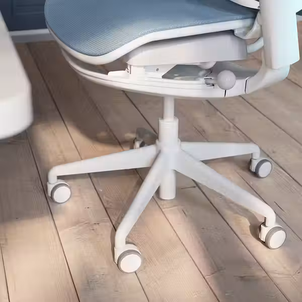 BÄSTBOLL Стул для геймеров - синий/Mjuk светло-серый - схема-чертеж с размерами