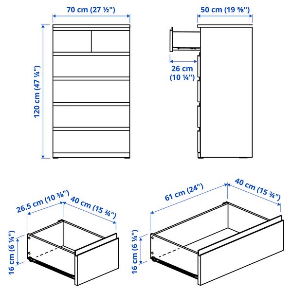 IKEA, дополнительный ракурс - схема-чертеж с размерами