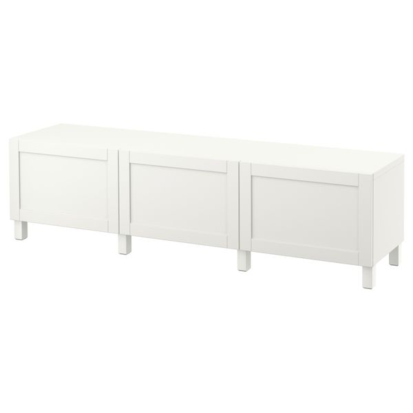 Комбинация для хранения с ящиками, 180x40x48 см, Hanviken белый IKEA BESTÅ БЕСТО 291.954.41 - фото 2