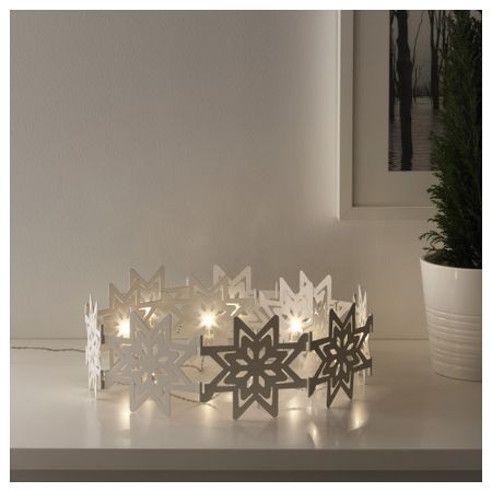 Светодиодное настольное украшение СТРОЛА, снежинки, складной