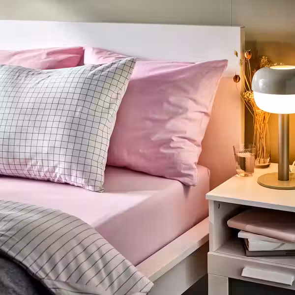 DVALA Простыня натяжная - розовый 90x200 см - фото 3