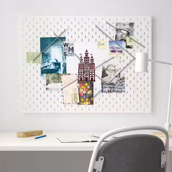 SKÅDIS Настенная панель, комбинация - белый 76x56 см - фото 1